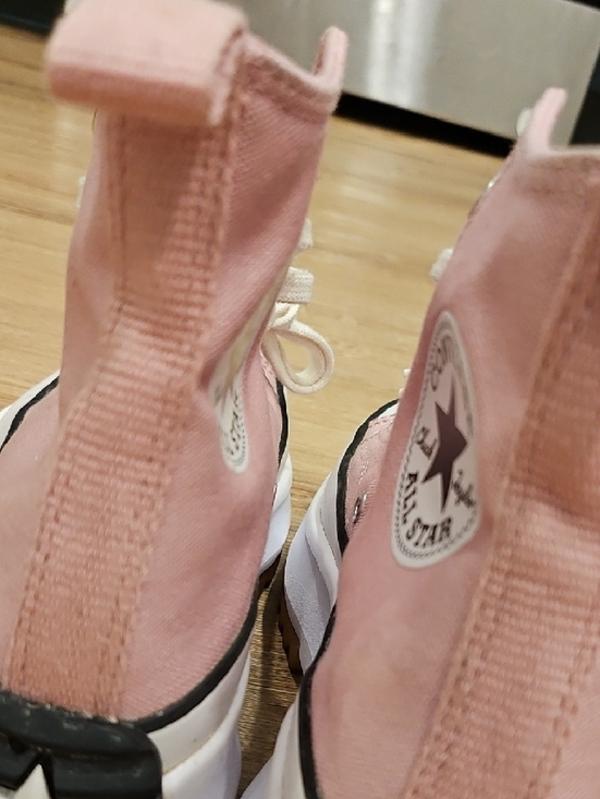 Converse Pink High Top Canvas Sneakers - Picture 6 of 11